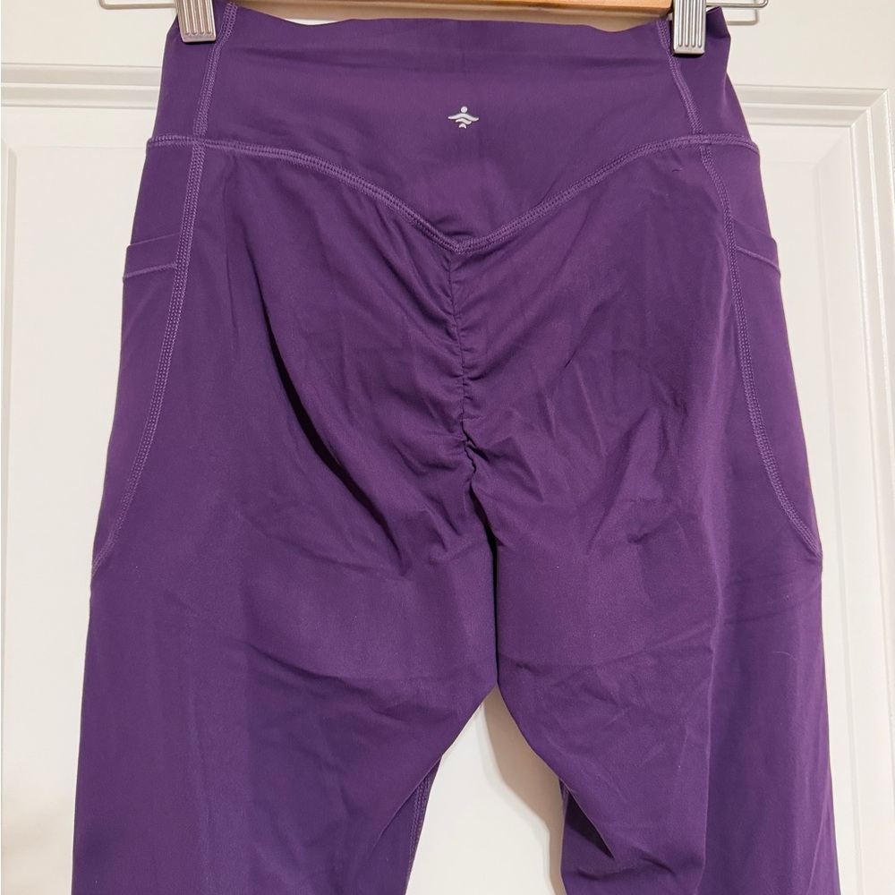 HALARA UltraSculpt Purple Leggings Small New 7/8 Length - Picture 4 of 5